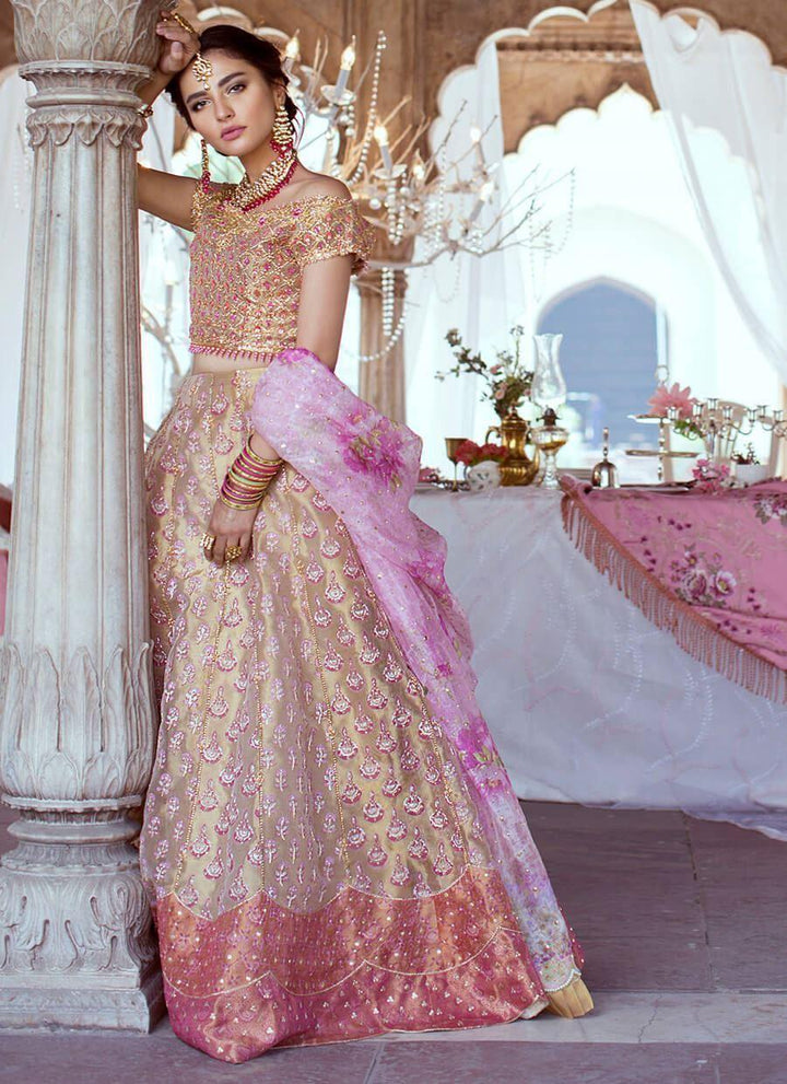 ROSE GOLD LEHNGA CHOLI raniazarastudio