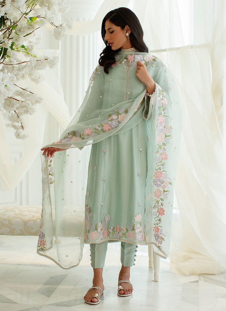 MENTHE SHIRT AND DUPATTA - raniazarastudio