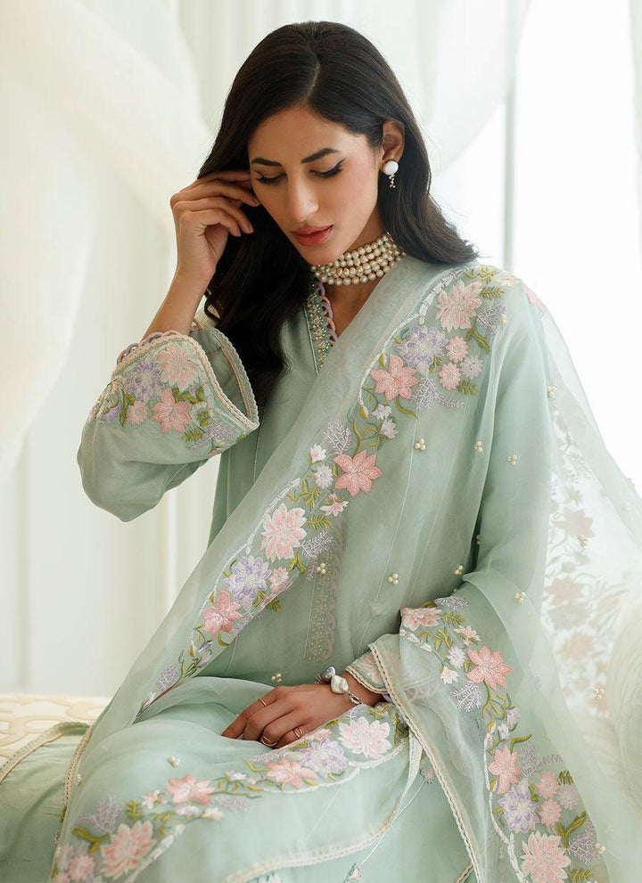 MENTHE SHIRT AND DUPATTA - raniazarastudio