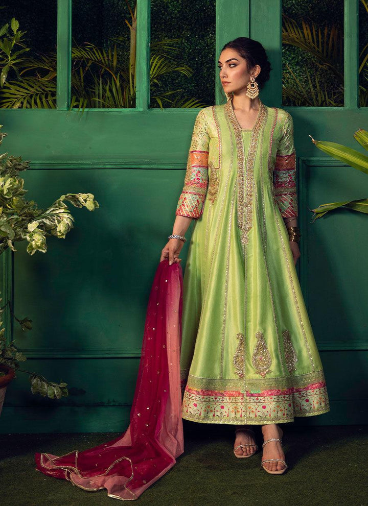 MEHRNAZ MINT FRONT OPEN KALIDAAR raniazarastudio