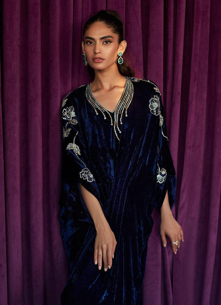 NICOLE NAVY KAFTAN raniazarastudio