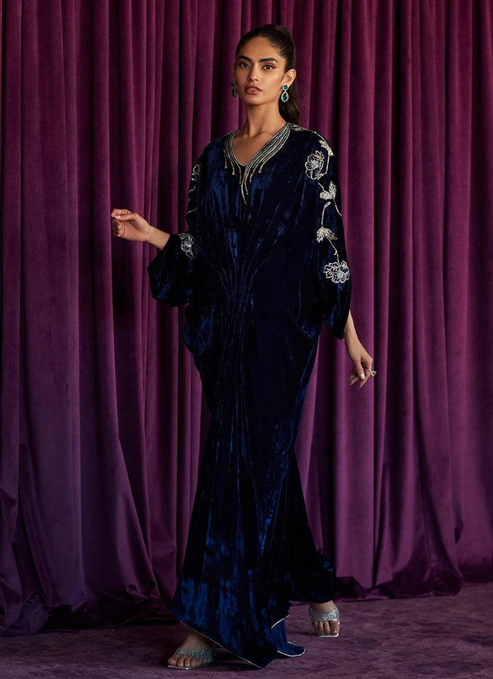 NICOLE NAVY KAFTAN raniazarastudio