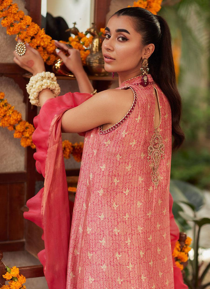 MARISSA TANGERINE SHIRT AND DUPATTA raniazarastudio