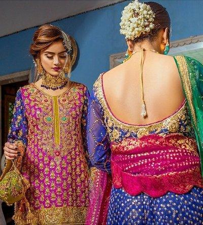 INDIGO BLUE PESHWAS - Haris Shakeel - Formal - raniazara