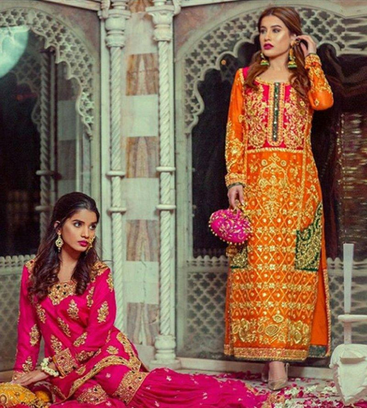 TANGERINE & PINK - Haris Shakeel - Formal - raniazara